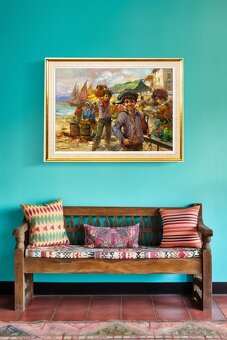 Trh , N.S.Esposito, olej na plátne, 800 × 600 mm - 10