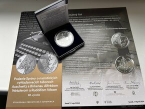 Strieborné mince SR Proof, BK a PL - 10