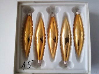 Staré, vánoční ozdoby, špičky, baňky - vianočné ozdoby - 10