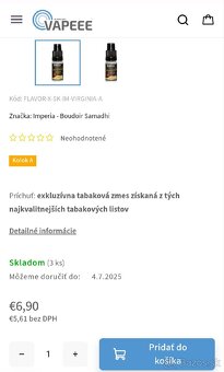Nové tabakové arómy IMPERIA - 10