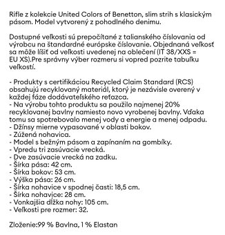 Pánske rifle United Colors of Benetton - 10