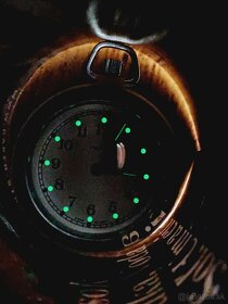 Pekne zachovale nemecke vreckove hodiny Ruhla s etiketou - 10