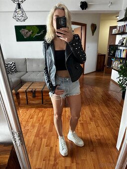 ZARA damska kožená bunda xs - 10