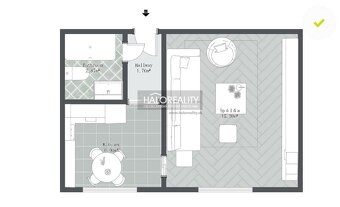 HALO reality - Predaj, jednoizbový byt Banská Bystrica, Radv - 10