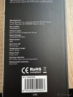 Žehlička na bradu Beard Straightener - 10