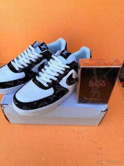Nike Air Force x Louis Vuitton Čierne s bielim - 10