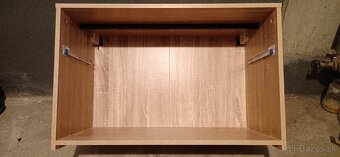 Predam vesiakovu stenu so zrkadlom a skrinkou dub Sonoma - 10