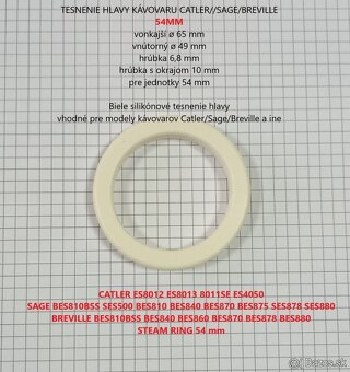 silikónové TESNENIA HLAVY KÁVOVARU CATLER/SAGE/BREVILLE - 10