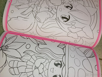 Manga Kawaii color omaľovánka s nálepkami - 10