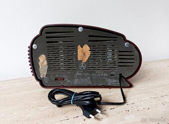 Krásné starožitné rádio Tesla Talisman 308U, top stav - 10