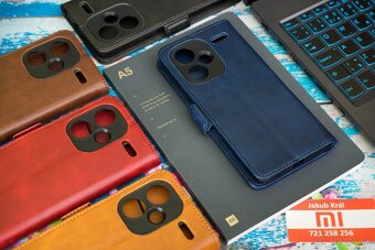 Zatváracie puzdro s bočným pásikom pre Xiaomi, Redmi a Poco - 10