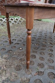 Drevený stôl ( jaseň, buk ), odtieň orech - 10