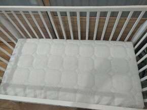 Biela detská postielka s matracom 120x60 - 10