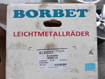 Elektróny Borbet R16 5x115 Opel Chevrolet nové - 10