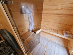 Venkovní oválná sauna s panoramatickým oknem - 10