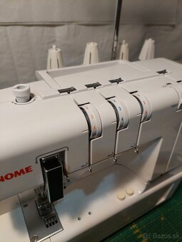 Coverlock Janome 2000 CPX + lemovač zakladač - 10