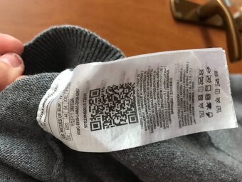 GUESS originál sivý tenký pánsky svetrik L/XL - 10