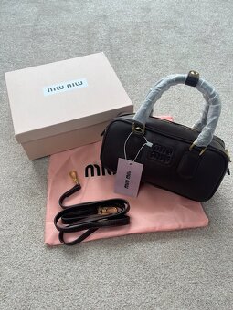 Miu Miu Arcadie Leather Bag - Brown - 10