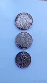 3 strieborné mince SNP - 10