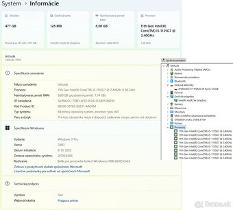 notebook DELL Latitude 3520 (15.6", i5, 8GB/512GB, Win11pro - 10