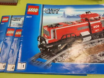 LEGO 3677 - séria CITY - Červený nákladný vlak - 10