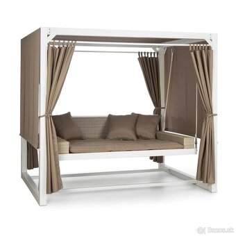 Luxusná kovová záhradná hojdačka/ležadlo - 10