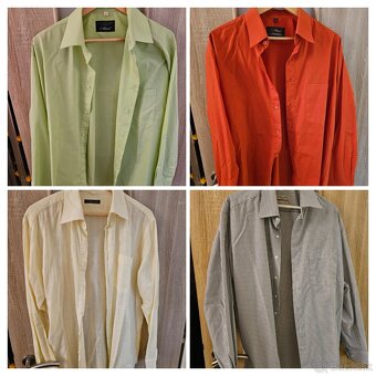 Nový čierny oblek veľ.56 na výšku190 cm + košeľa a kravata - 10