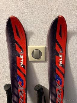 Predam sadu pánske lyže 155cm. Liziarky 43. Palice 120cm - 10
