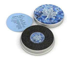 investičné striebro - mince - Maple leaf -  Bejeweled - 10
