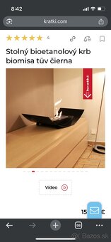 Biokrb stolný krb Kratki - 10