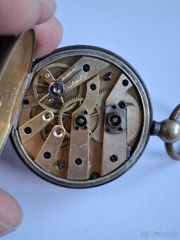Staré vreckové hodinky 2 - strieborný obal - 10