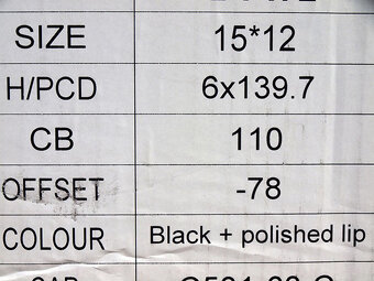 15" 6x139,7 INTERCEPTOR USA 12Jx15 – ET(-78) - 10