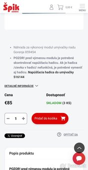 Gorenje umývačka riadu na náhradné diely - 10