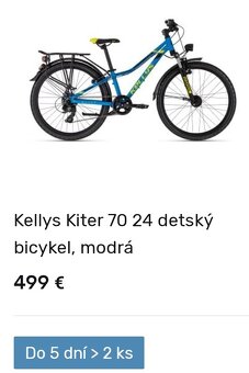 Kellys Kiter 70, 24" kolesá, ako nový - 10