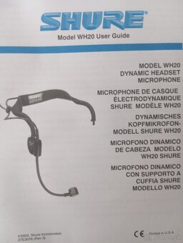 Shure WH20-XLR Dynamický hlavový mikrofón - 10