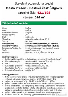 Lukratívny stavebný pozemok | 624 m² - Prešov - 10