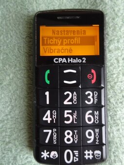 Predám seniorský mobil CPA HALO 2 s nabíjačkou - 10