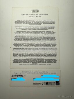 iPad Pro 11” Silver (M1/2021, 128GB, Wifi+Cellular) - 10