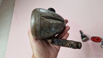 Svetlá, odrazky a zvonček na historické bicykle - 10