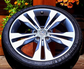 alu R18 5x112, bicolor, orig. Mercedes CLA + B, letné pneu - 10