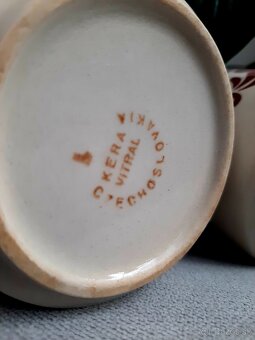 Set retro hrnků Kera Vitral / ČSSR.. - 10