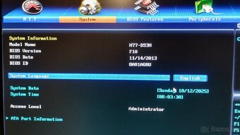 Predám základnú dosku Intel Gigabyte GA-H77-DS3H - 10