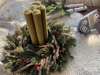 Adventné sviečky z včelieho vosku - 10