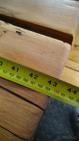 Masívny dubový stolík ťažký a vyschnutý cez 30 ročný - 10