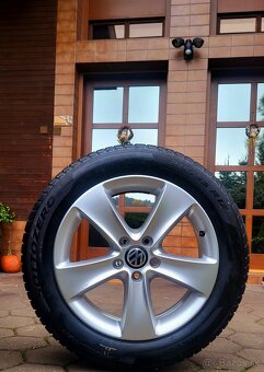 alu R17 5x112 orig. VW + zimné pneu 215/55, Passat + Superb - 10