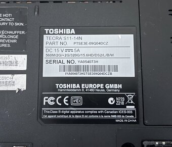 Toshiba Tecra / Intel i5 / 4GB RAM / 128GB SSD / 15.6" - 10