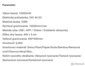 Laserový gravírovač Geekcreit X TWOTREES TS2 - nová - 10