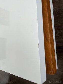 Konferencny/obyvackovy stôl, na mieru, 120x80, masiv bielo-h - 10