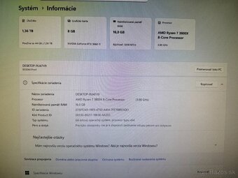 Herný počítač Ryzen 7 3800X / RTX 3060 Ti / 16GB / 500GB SSD - 10