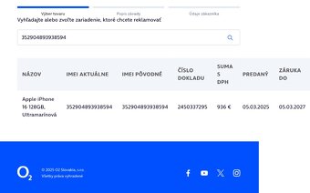iPhone 16 128gb Blue 2r záruka o2 100% bateria - 10